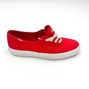 Keds Red Lace Up Canvas Basic Sneakers Women's Size 8.5 NEW Brand new
